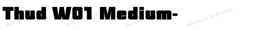 Thud W01 Medium字体转换